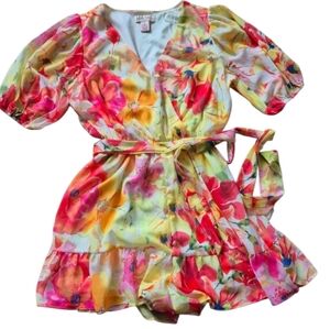 Flying Tomato Romper Ruffle Leg Womens Size M